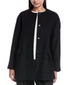 Theory Wool-blend Coat In Black