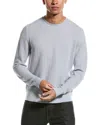 Theory Novo Merino Wool Blend Crewneck Sweater In Blue