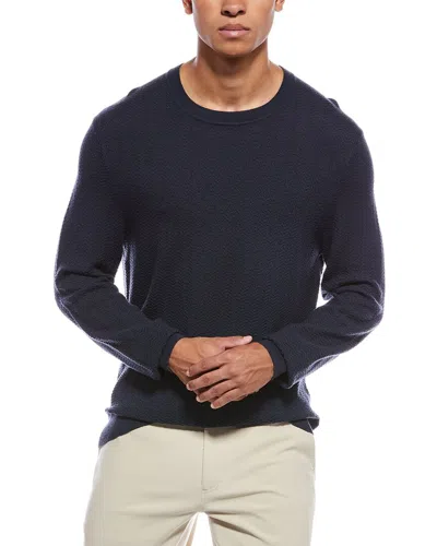 Theory Wool-blend Crewneck Sweater In Blue