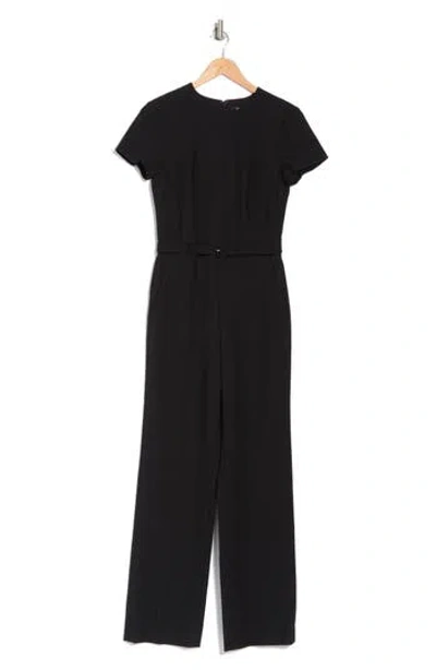 Theory Wool Blend Jumpsuit In Black