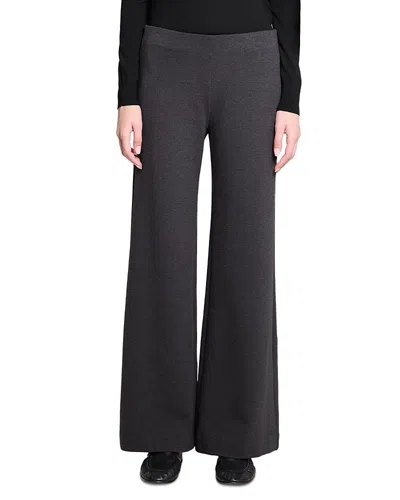 Theory Wool Blend Knit Flare Pants - Exclusive In Gray