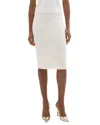 Theory Slim Pencil Skirt In Regal Wool In White