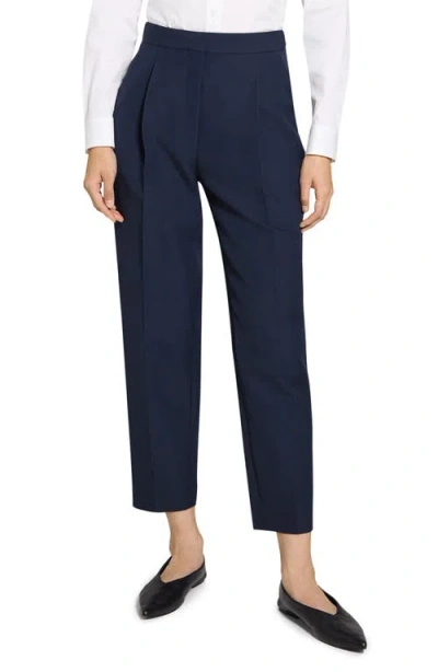 THEORY THEORY WOOL BLEND PLEATED PANTS