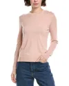 Theory Wool-blend Pullover In Pink