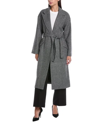 THEORY WOOL-BLEND ROBE COAT