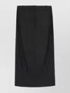 Theory Flannel Maxi Skirt In Black