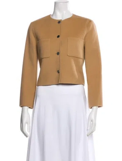 Pre-owned Theory Wool Bolero In Neutral