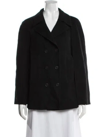 Pre-owned Theory Wool Cape In Black