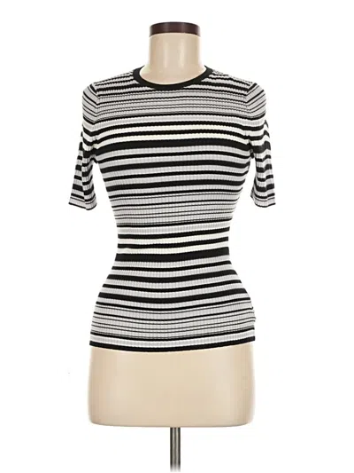 Pre-owned Theory Wool Cardigan Sweater In Black