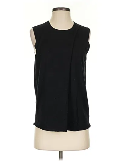 Pre-owned Theory Wool Cardigan Sweater In Black