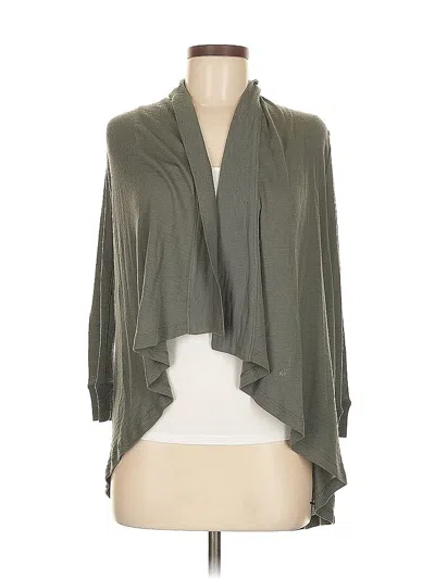 Pre-owned Theory Wool Cardigan Sweater In Gray