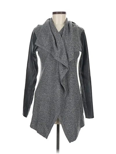 Pre-owned Theory Wool Cardigan Sweater In Gray