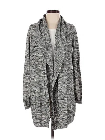 Pre-owned Theory Wool Cardigan Sweater In Gray