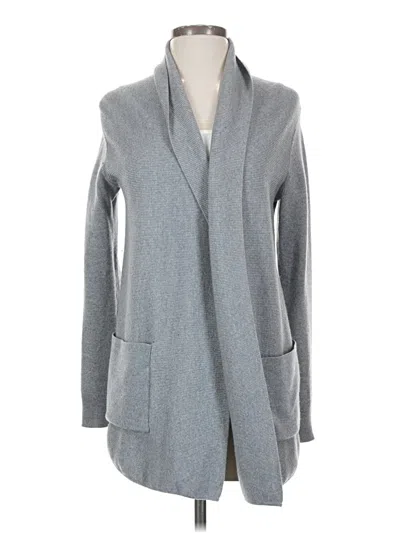 Pre-owned Theory Wool Cardigan Sweater In Gray