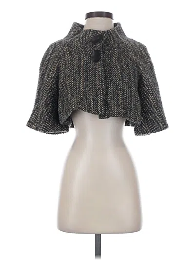 Pre-owned Theory Wool Cardigan Sweater In Gray