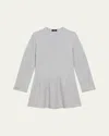 Theory Wool-cashmere Flounce Dress In Flounce Cn Dress