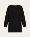 Theory Wool-cashmere Sweater Dress In Black