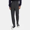 Theory Wool Check Pleated Pant In Multi