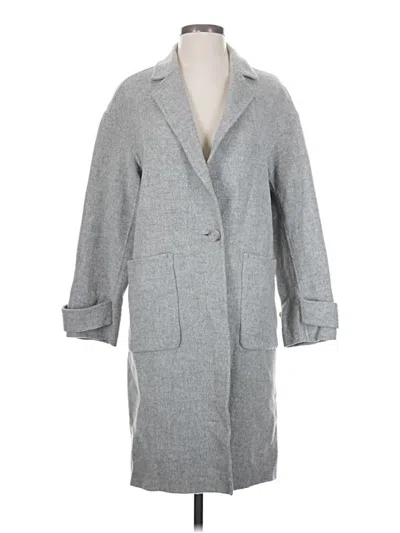 Pre-owned Theory Wool Coat In Black