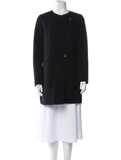 Pre-owned Theory Wool Coat In Black