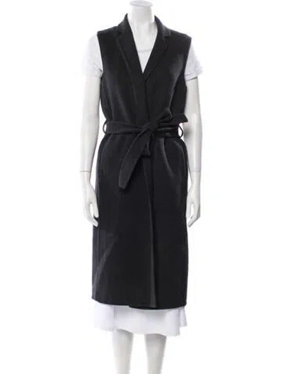 Pre-owned Theory Wool Coat In Black