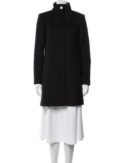 Pre-owned Theory Wool Coat In Black
