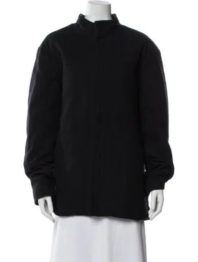 Pre-owned Theory Wool Coat In Black