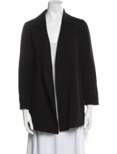 Pre-owned Theory Wool Coat In Black