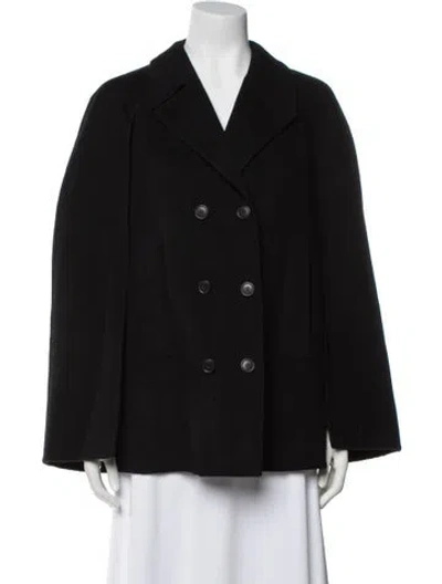 Pre-owned Theory Wool Coat In Black