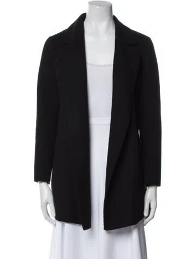 Pre-owned Theory Wool Coat In Black