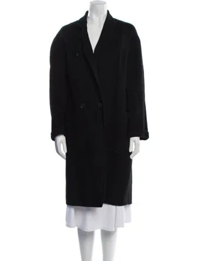 Pre-owned Theory Wool Coat In Black