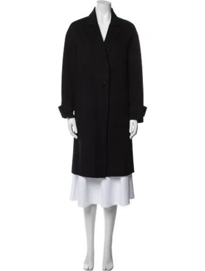 Pre-owned Theory Wool Coat In Black