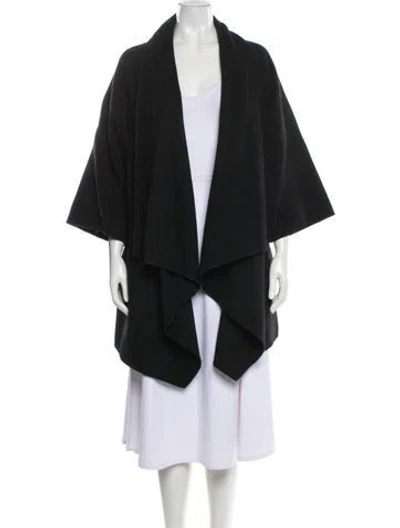 Pre-owned Theory Wool Coat In Black