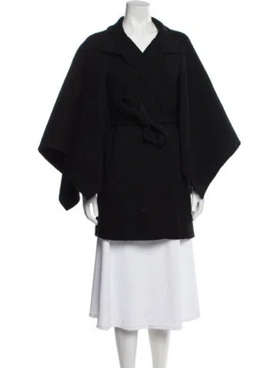 Pre-owned Theory Wool Coat In Black