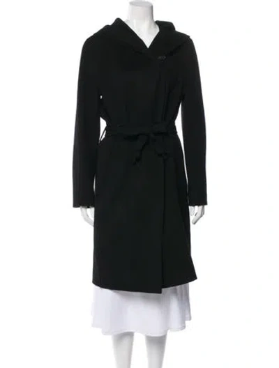 Pre-owned Theory Wool Coat In Black