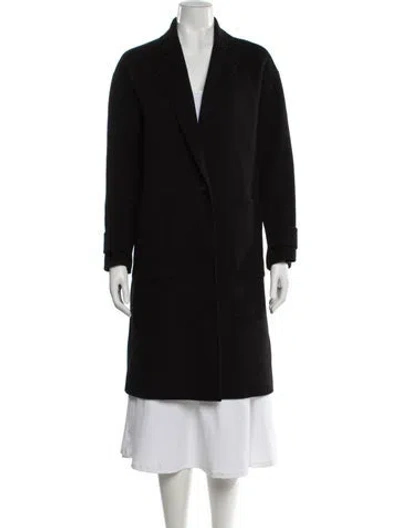 Pre-owned Theory Wool Coat In Black