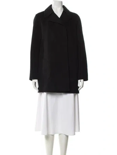 Pre-owned Theory Wool Coat In Black