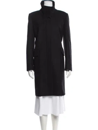 Pre-owned Theory Wool Coat In Black