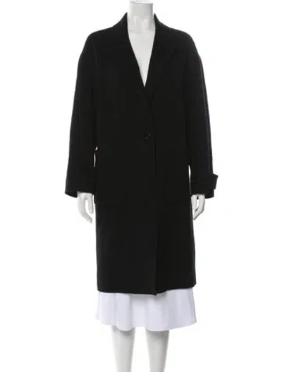 Pre-owned Theory Wool Coat In Black