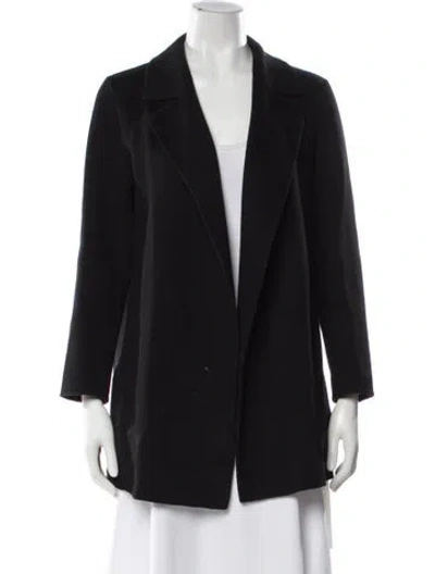 Pre-owned Theory Wool Coat In Black