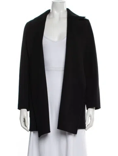 Pre-owned Theory Wool Coat In Black