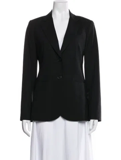 Pre-owned Theory Wool Coat In Black