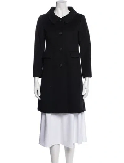 Pre-owned Theory Wool Coat In Black