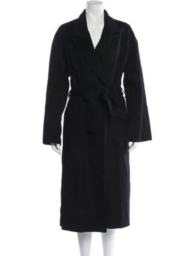 Pre-owned Theory Wool Coat In Black