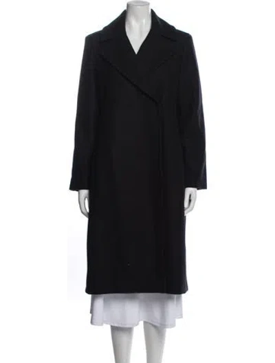 Pre-owned Theory Wool Coat In Black