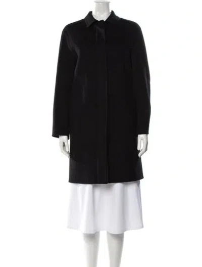 Pre-owned Theory Wool Coat In Black