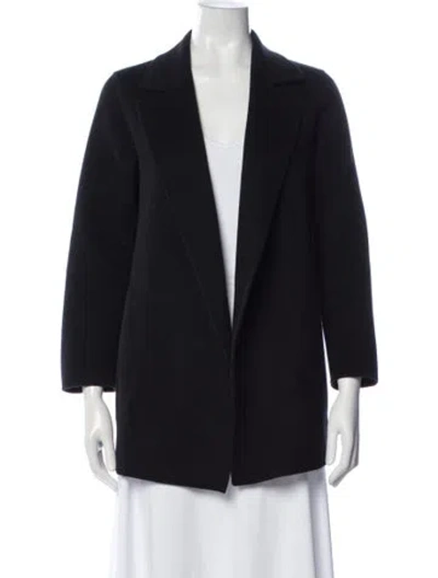 Pre-owned Theory Wool Coat In Black