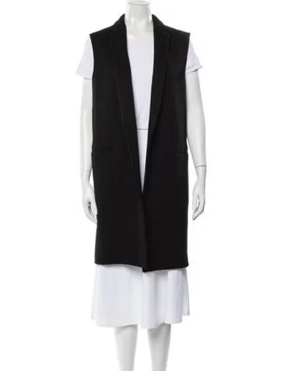 Pre-owned Theory Wool Coat In Black