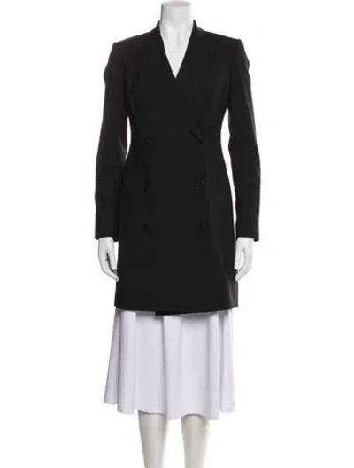 Pre-owned Theory Wool Coat In Black
