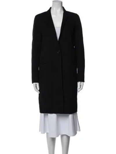 Pre-owned Theory Wool Coat In Black